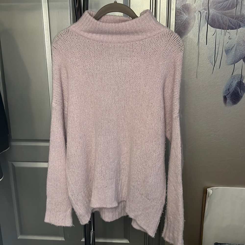 360 Cashmere Periwinkle Sweater with Back Detailing